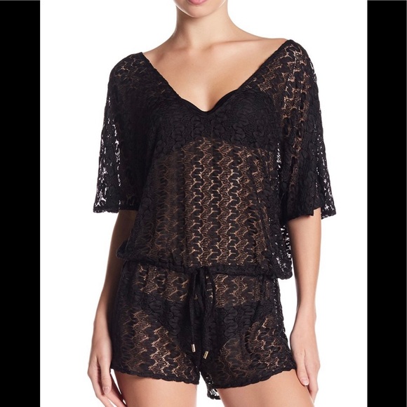 (Sold) Melissa Odabash Alyna Crochet Knit Romper - Picture 2 of 6